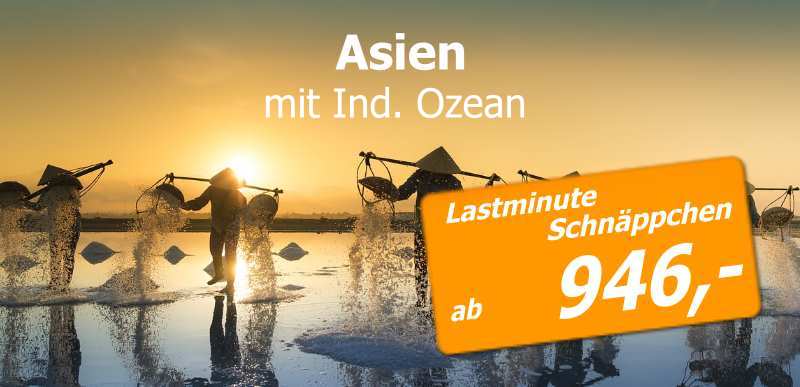 Asien Kreuzfahrt Thailand Singapur Hong Kong Malaysia Indischer Ozean Seychellen Indien Sri Lanka